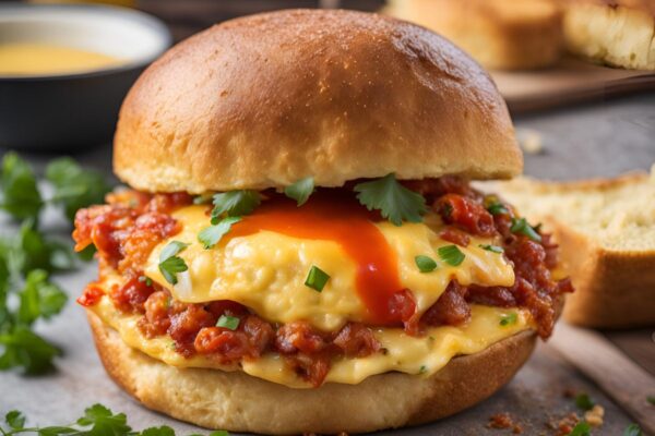 Spicy Omelegg Burger