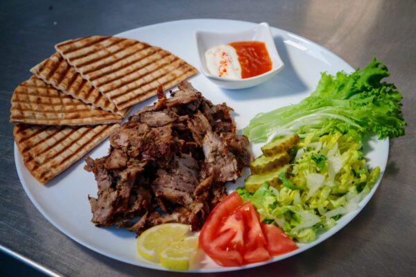 Lamb Doner with Greek Bread